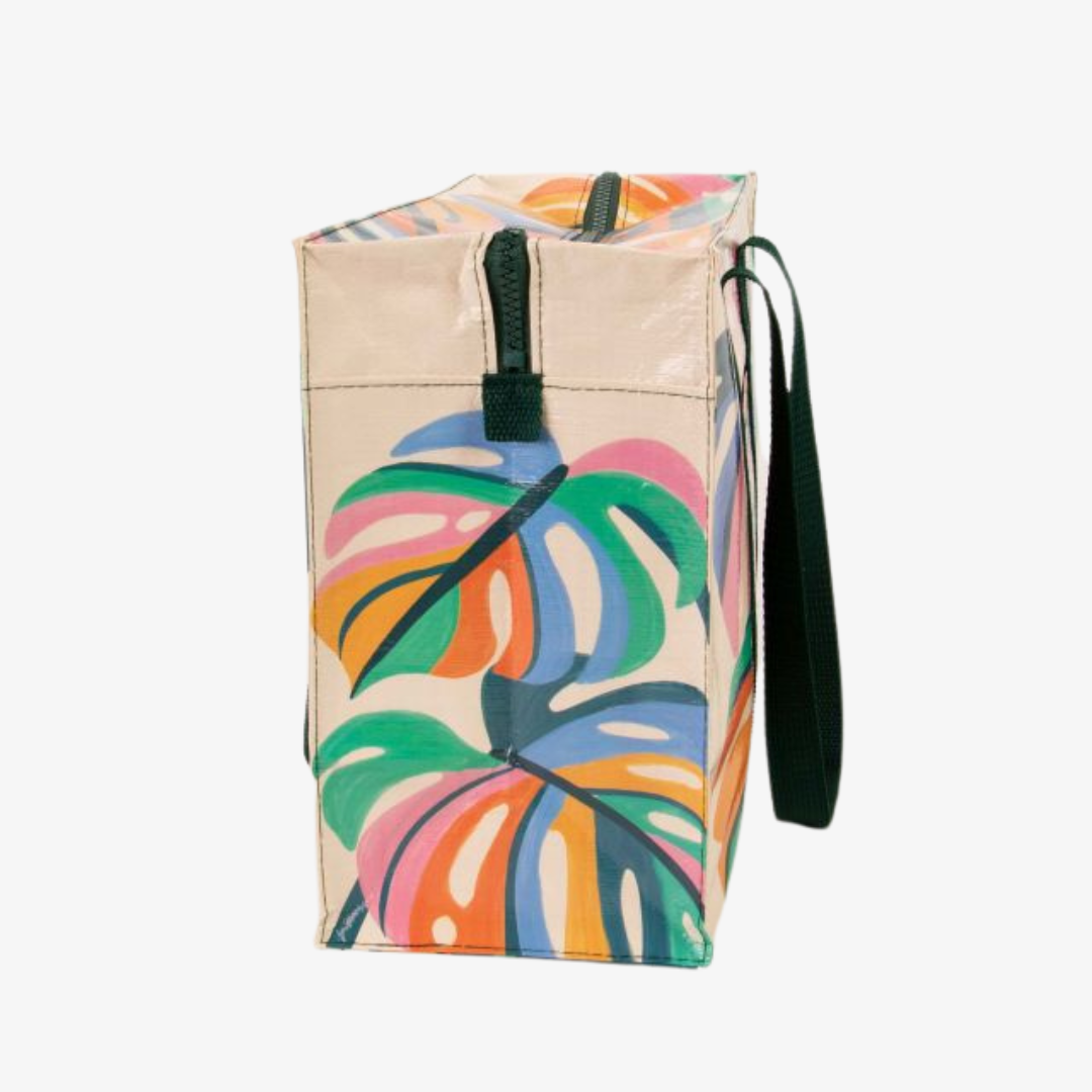 Monstera Leaf Shoulder Tote