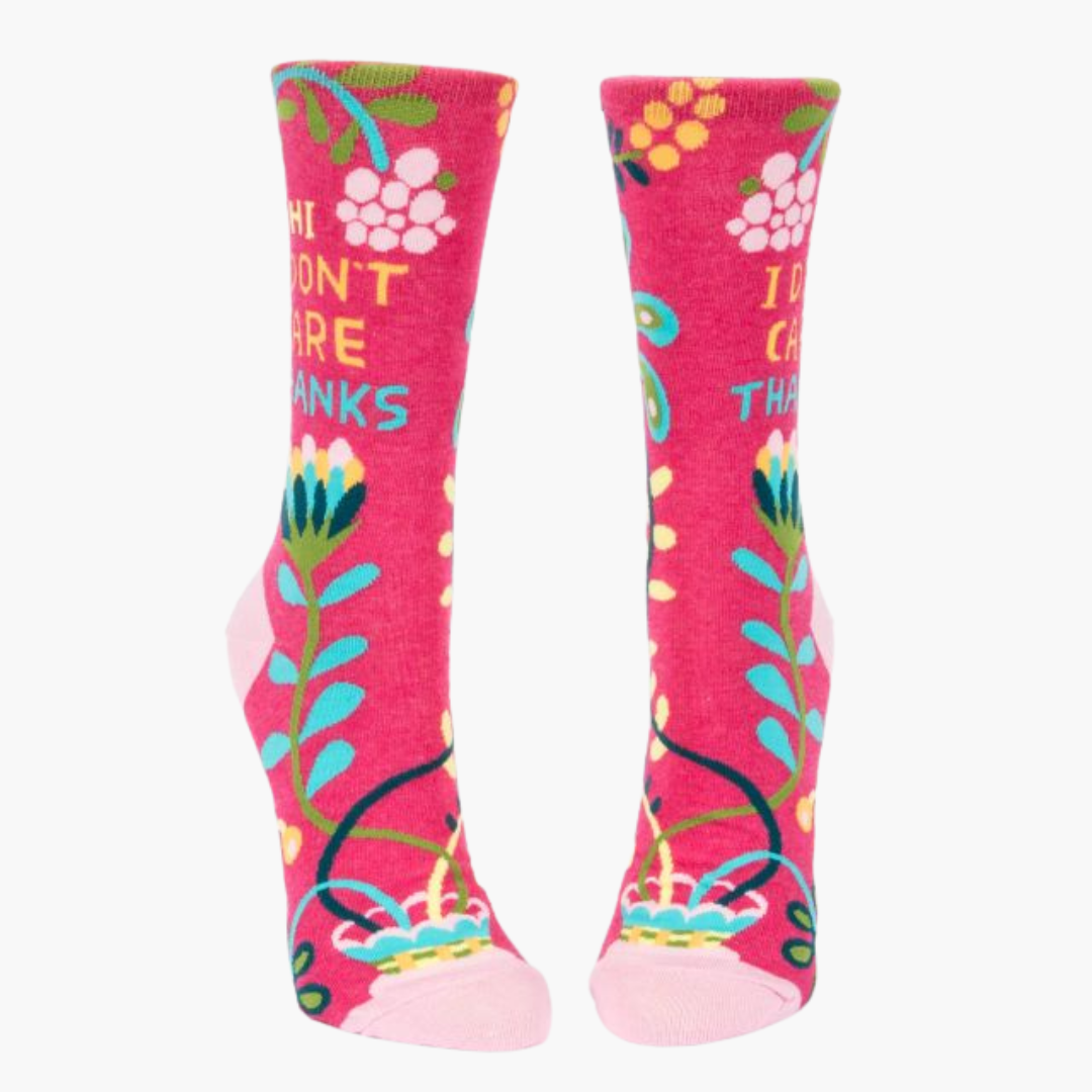 Hi, I Don't Care, Thanks Women's Socks