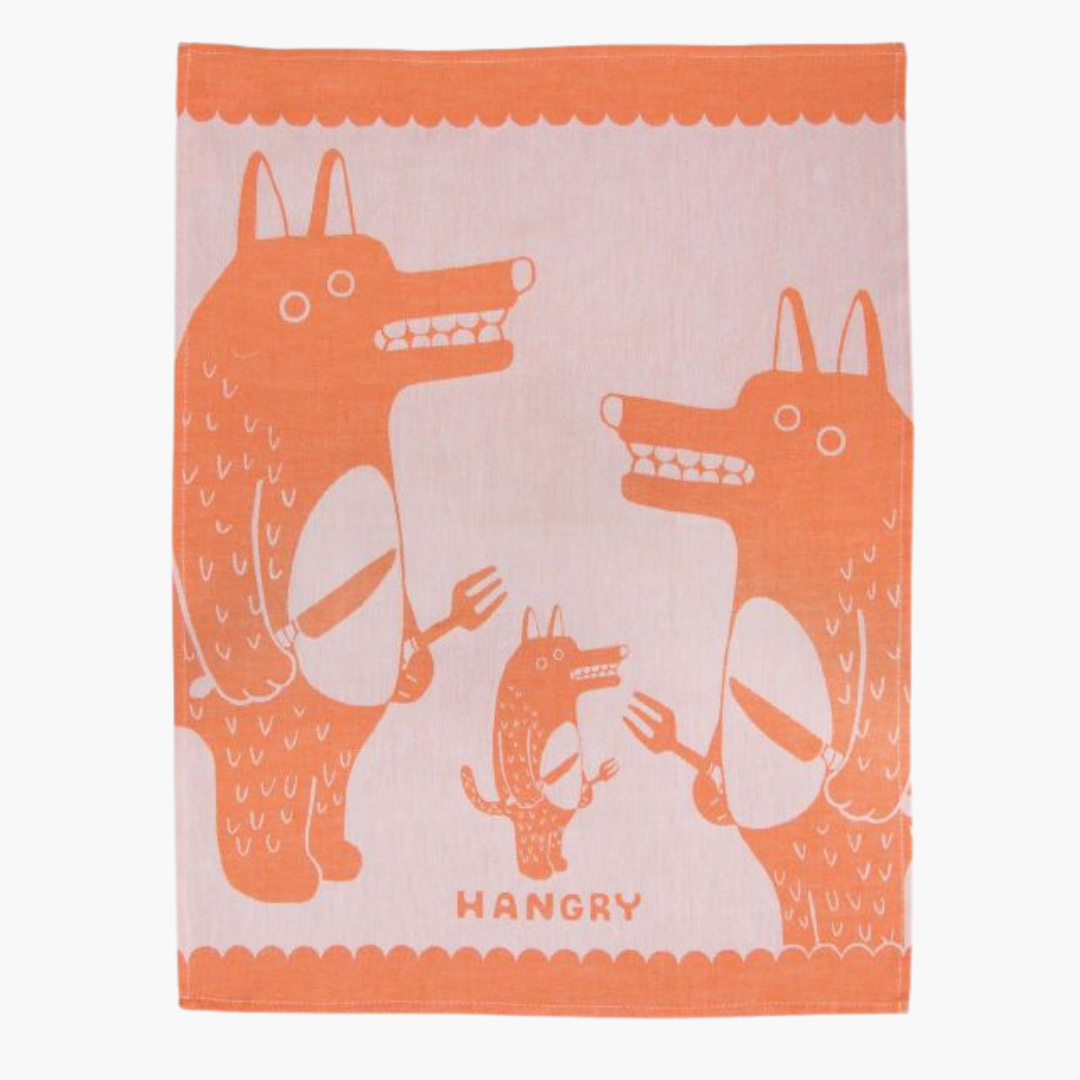 Hangry Dish Towel Close Up Product Image