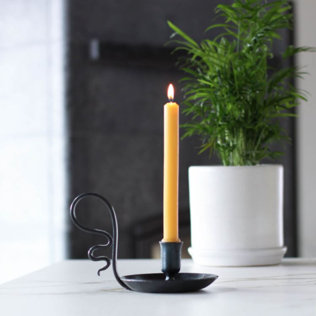 Blue Beeswax 12" Tapers (2-pack)