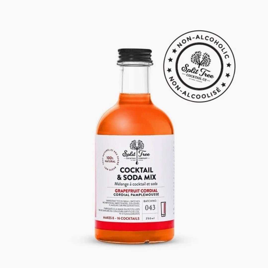 Split Tree Grapefruit Cordial Natural Cocktail and Soda Mix