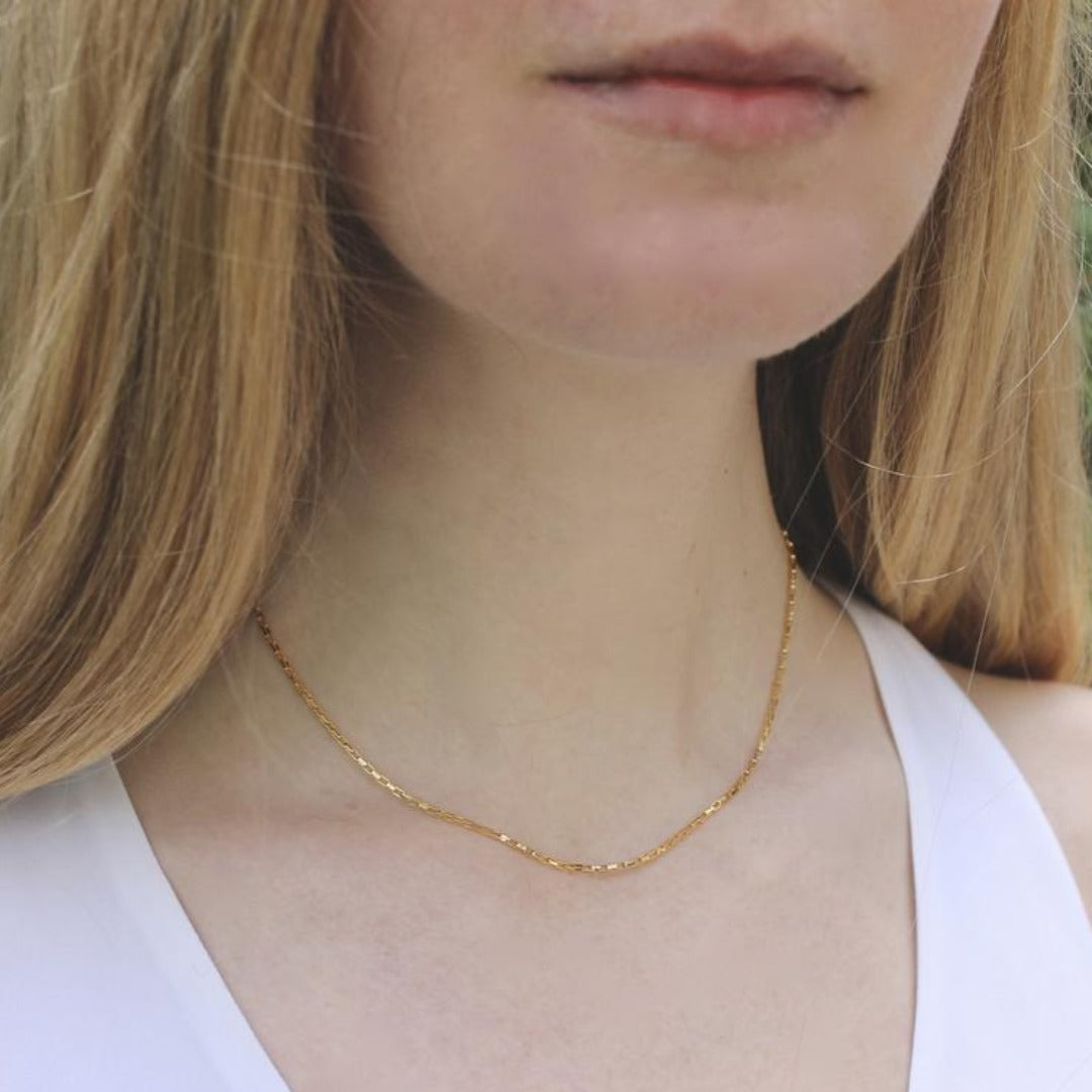 Box Link Chain Necklace