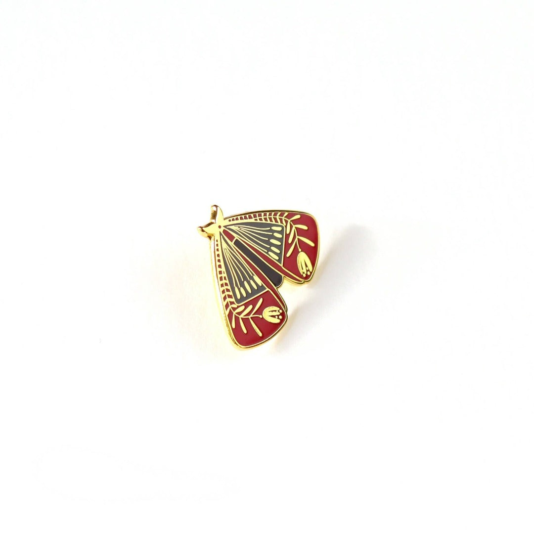 Elegant Moth Enamel Pin
