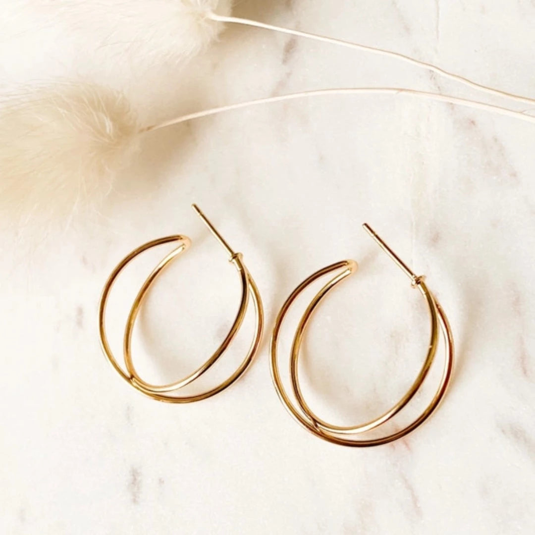 Baby Double Helix Hoops
