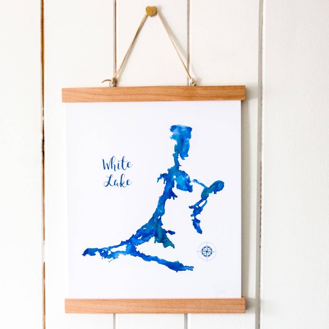 White Lake Watercolour Print