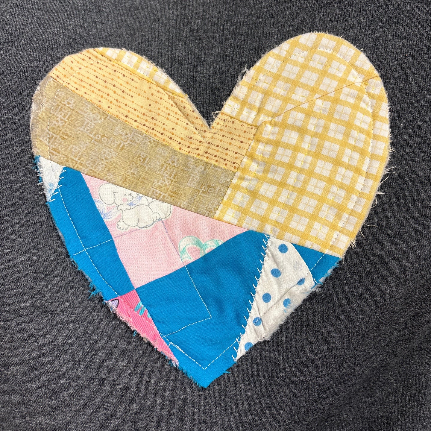 Quilted Heart Sweater | Small