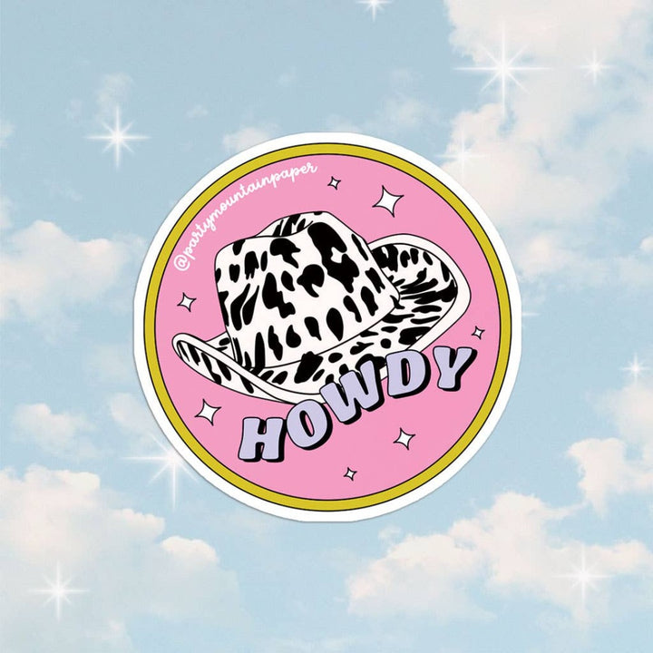 Howdy Hat Sticker