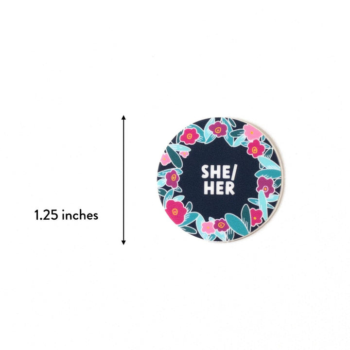 She/Her Pronouns Vinyl Sticker