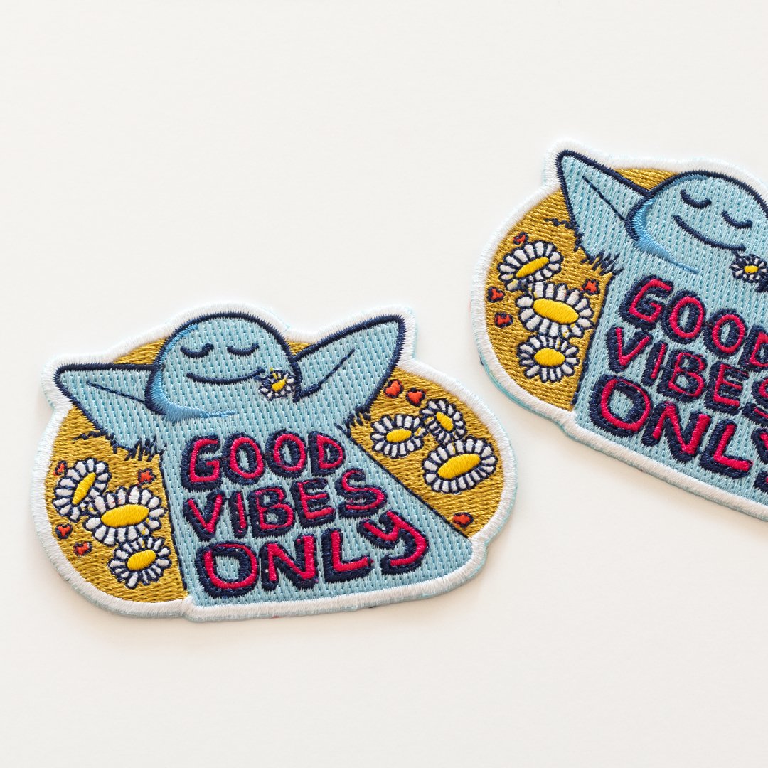 Good Vibes Only Embroidered Patch