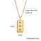 3-Star Rectangle Pendant
