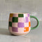 Rainbow Checks Ceramic Mug