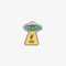 Alien Abduction 'BYE' Enamel Pin