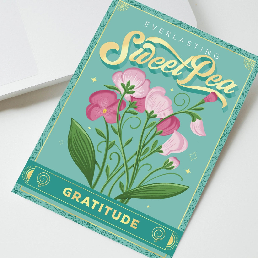 Everlasting Sweet Pea (Gratitude) Seed Packet