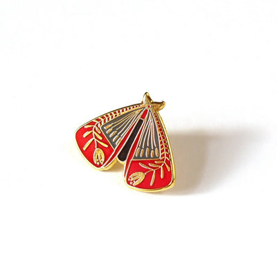 Elegant Moth Enamel Pin