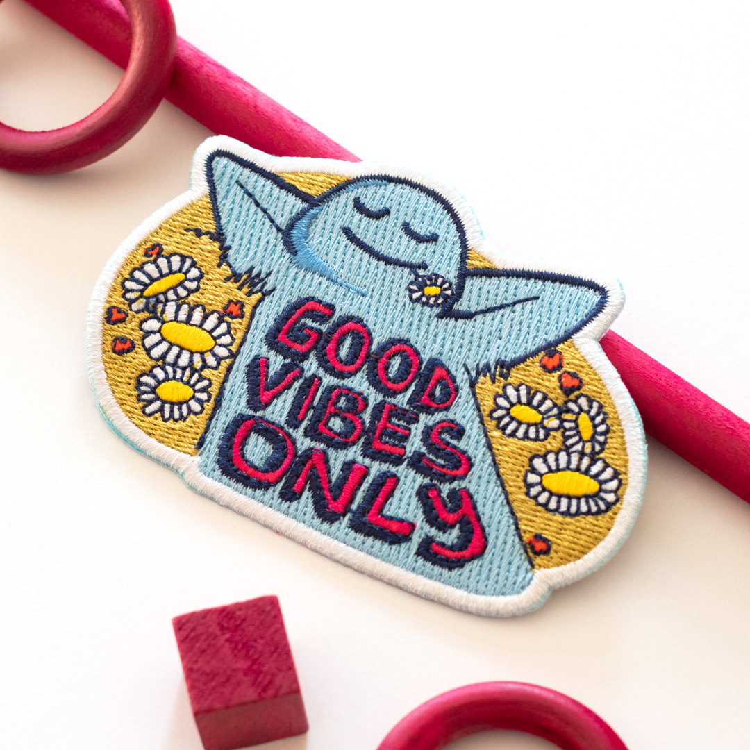 Good Vibes Only Embroidered Patch