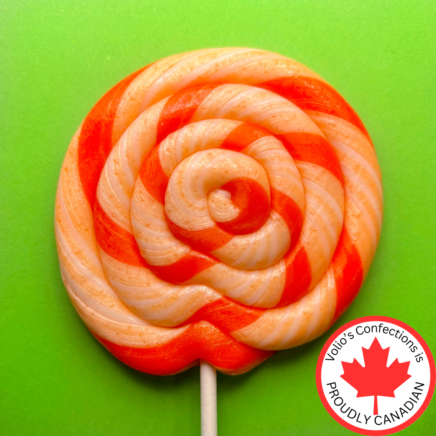 Peaches and Cream Handmade Whirl Pop
