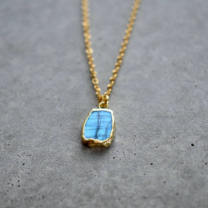 Labradorite Gold Necklace