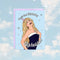 Birthday Espresso! Birthday Card, a blue birthday card with an illustration of Sabrina Carpenter that reads 