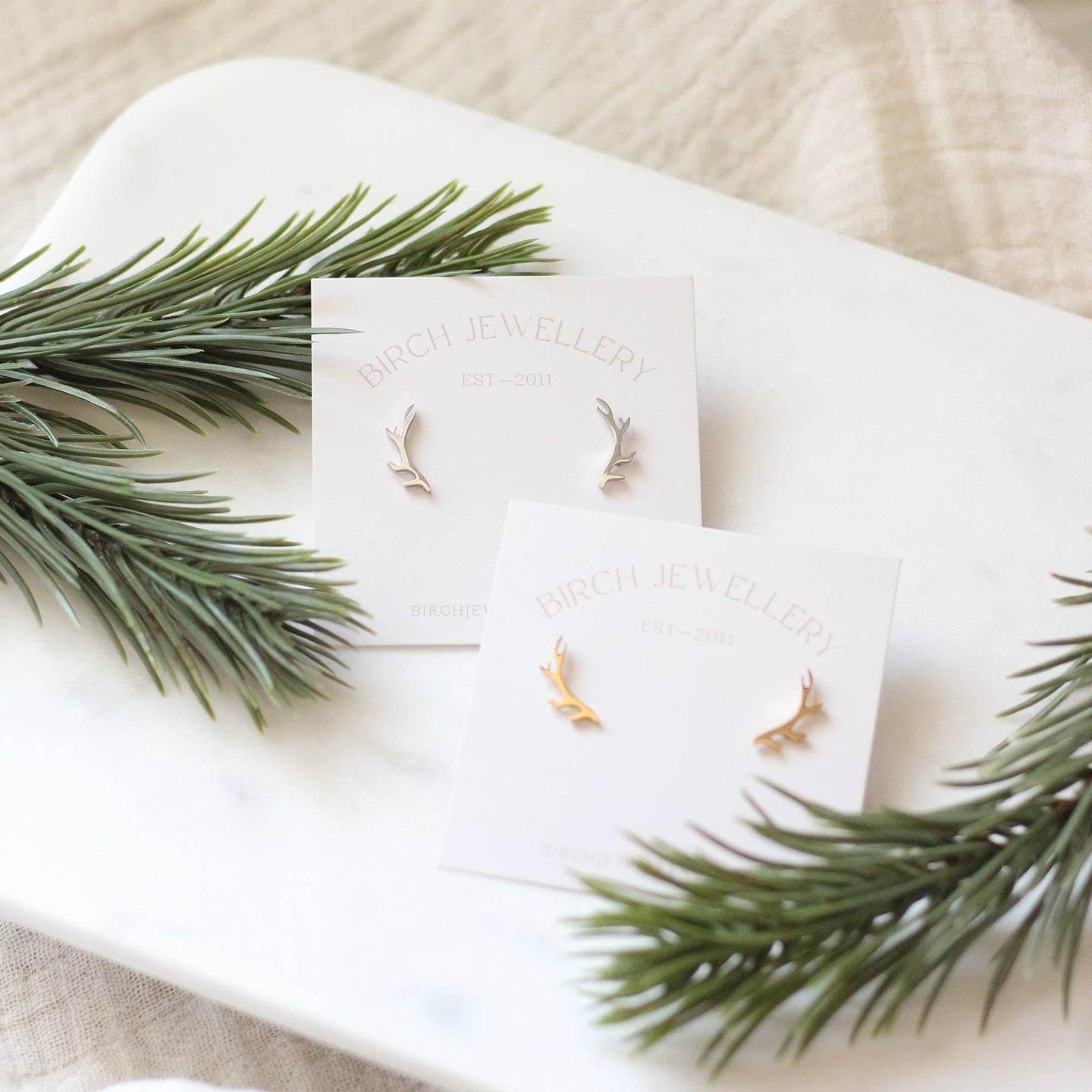 Mini Antler Earrings