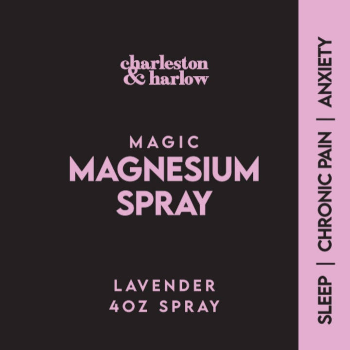 Lavender Magic Magnesium Spray label reading 