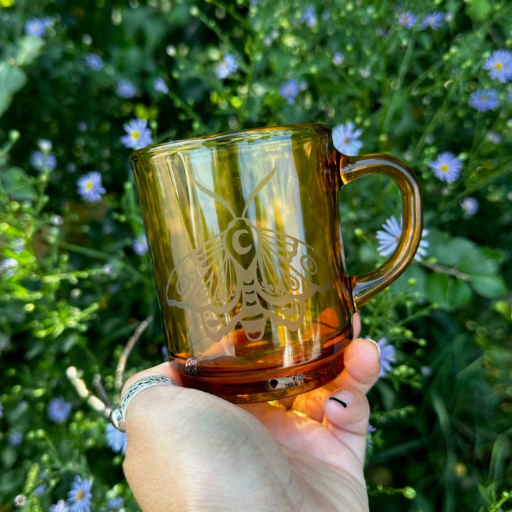Moth Glass Mug