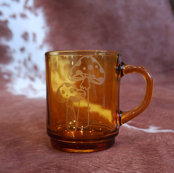 Mushroom Glass Mug