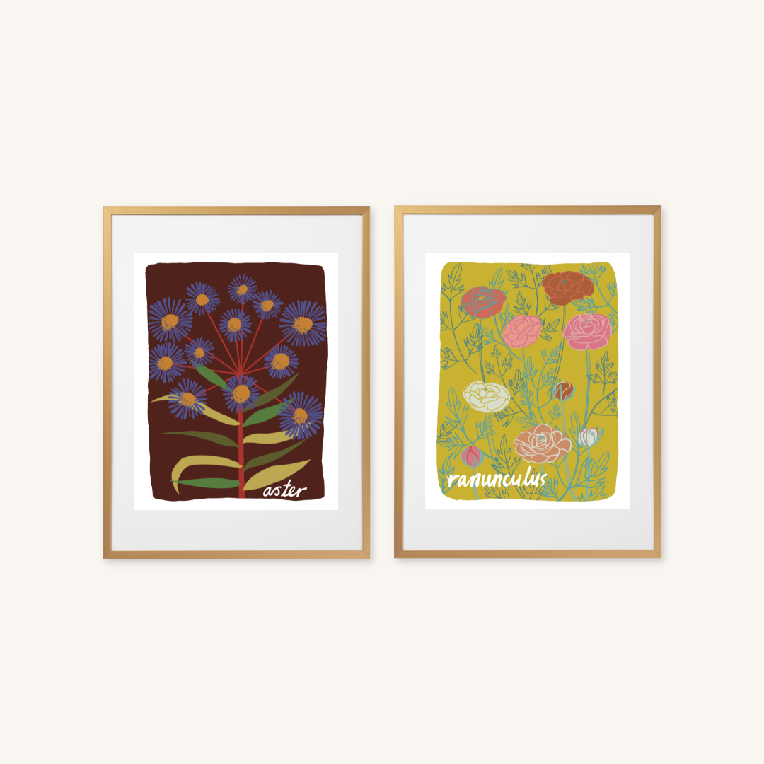 Aster Art Print