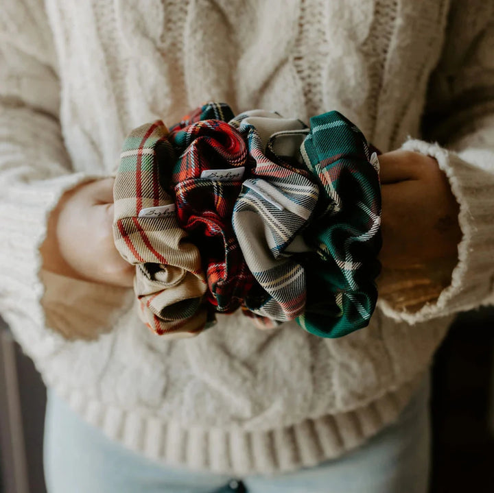 Emerald Tartan Scrunchie
