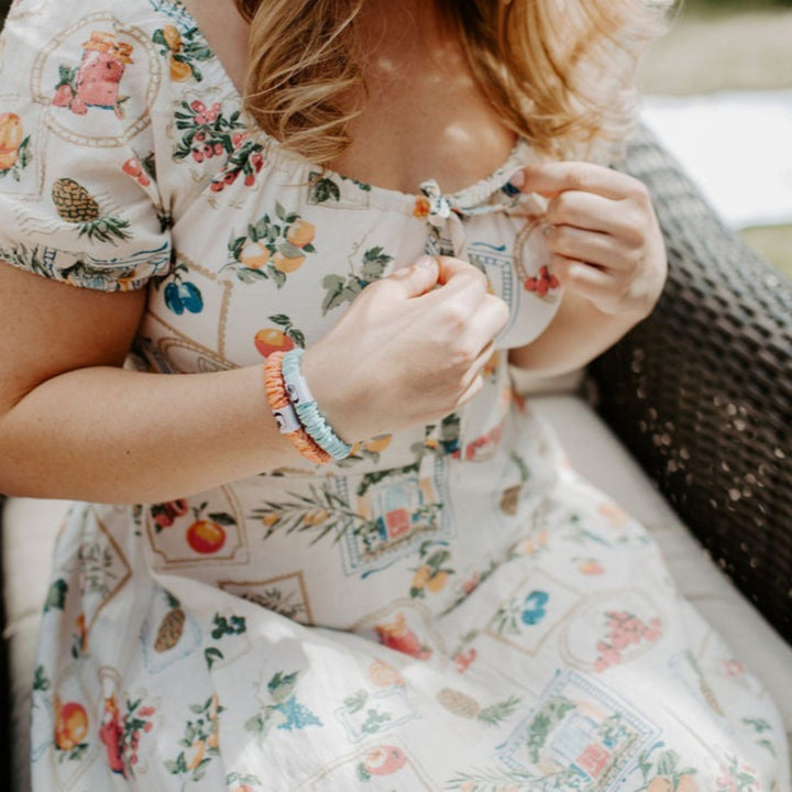 Summer Bright Silk Hair Ties