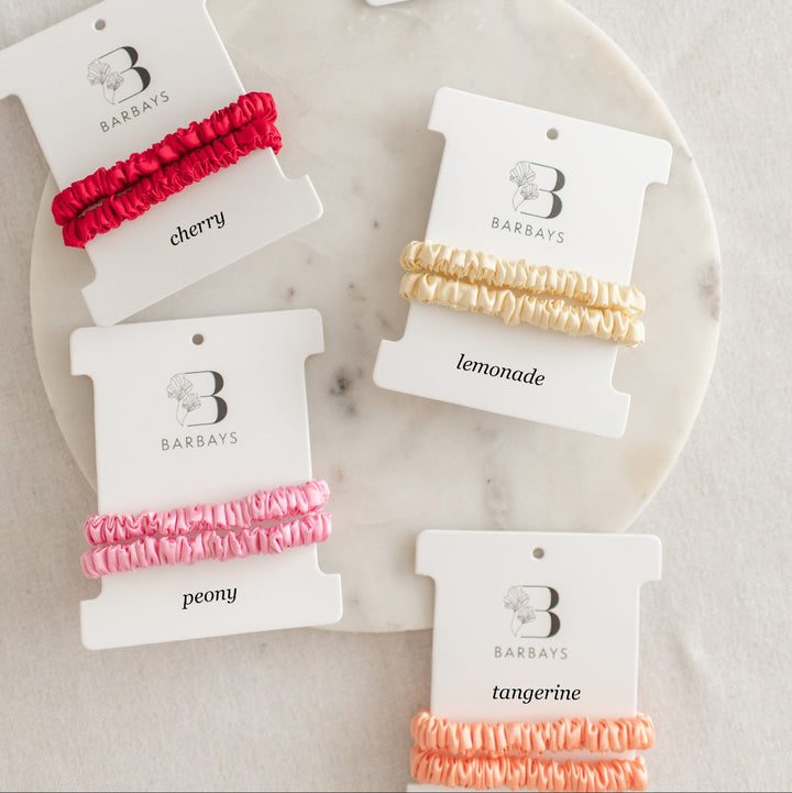 Summer Bright Silk Hair Ties