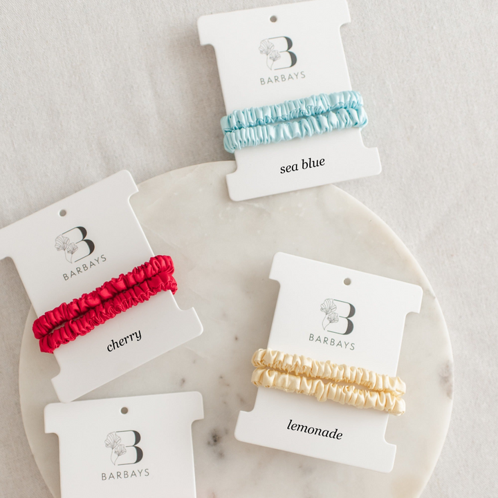 Summer Bright Silk Hair Ties
