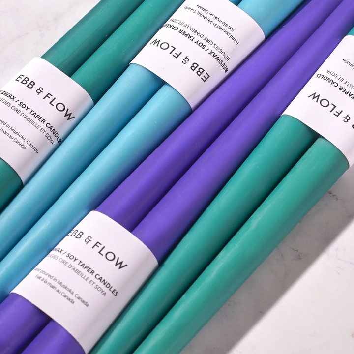 Cool Beeswax & Soy Taper Candle Box Set