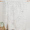 The Birch Bark Reversible Blanket by Mini Tipi, featuring a delicate white birch bark-inspired pattern on a grey background, hanging from a wooden rod. This reversible blanket is available in Ottawa, Ontario, Canada.