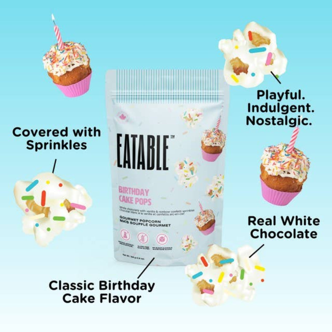 Birthday Cake Pops Gourmet Popcorn