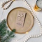 Brass Deco Circle Earrings