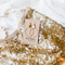 Brass Deco Circle Earrings