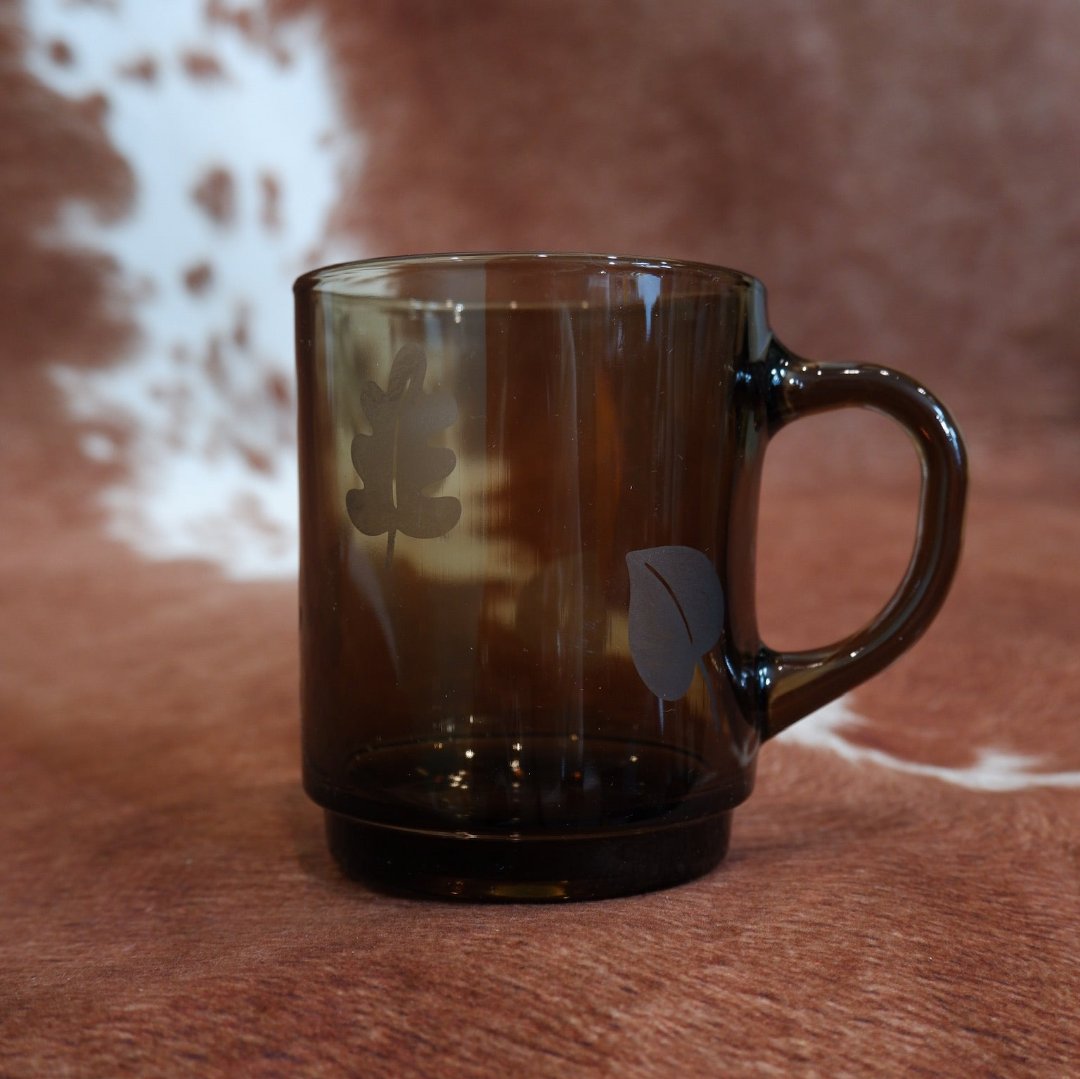 Leaf Glass Mug