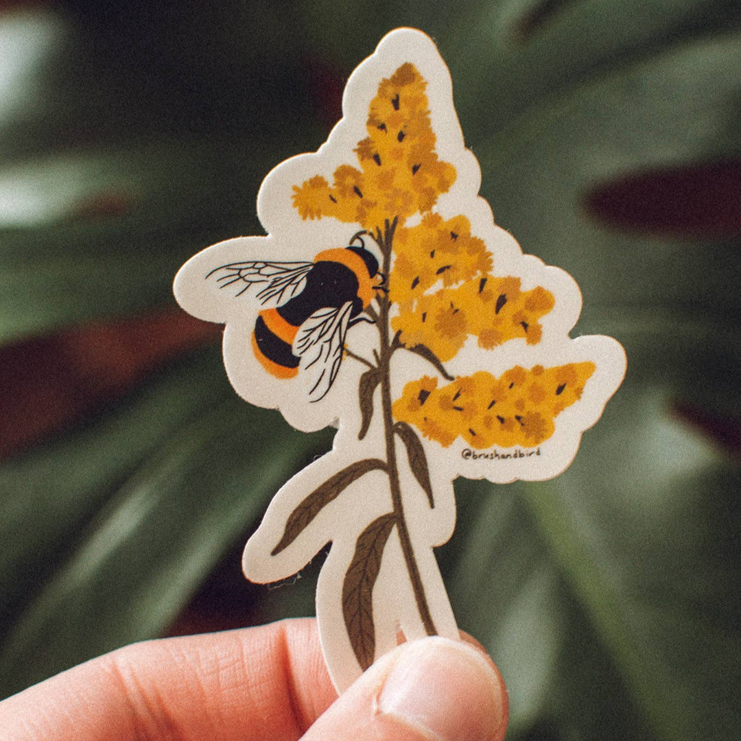 Bumblebee Goldenrod Sticker