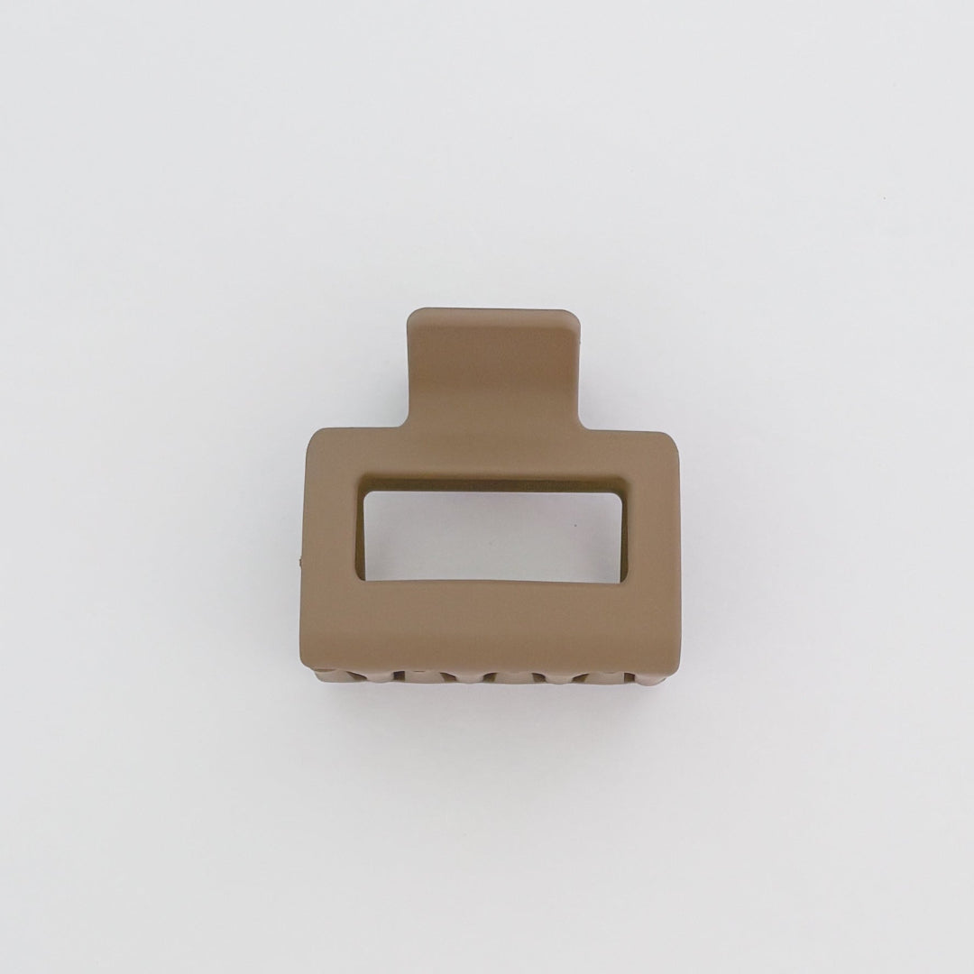 Brown rectangular object on a white background