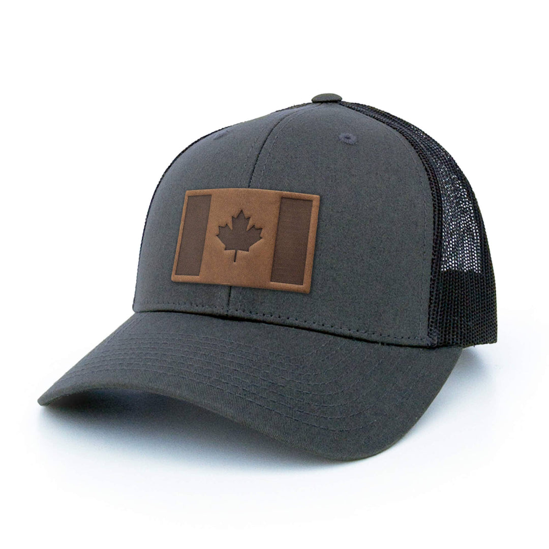 Canada Flag Leather Patch Hat