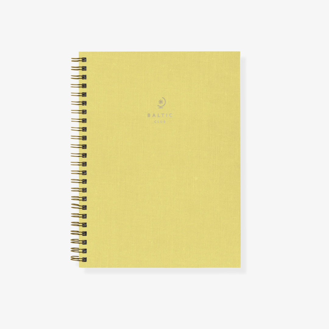 Canary Cloth Spiral Notebook