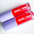Two Gloss by Mimi lip glosses on a white background