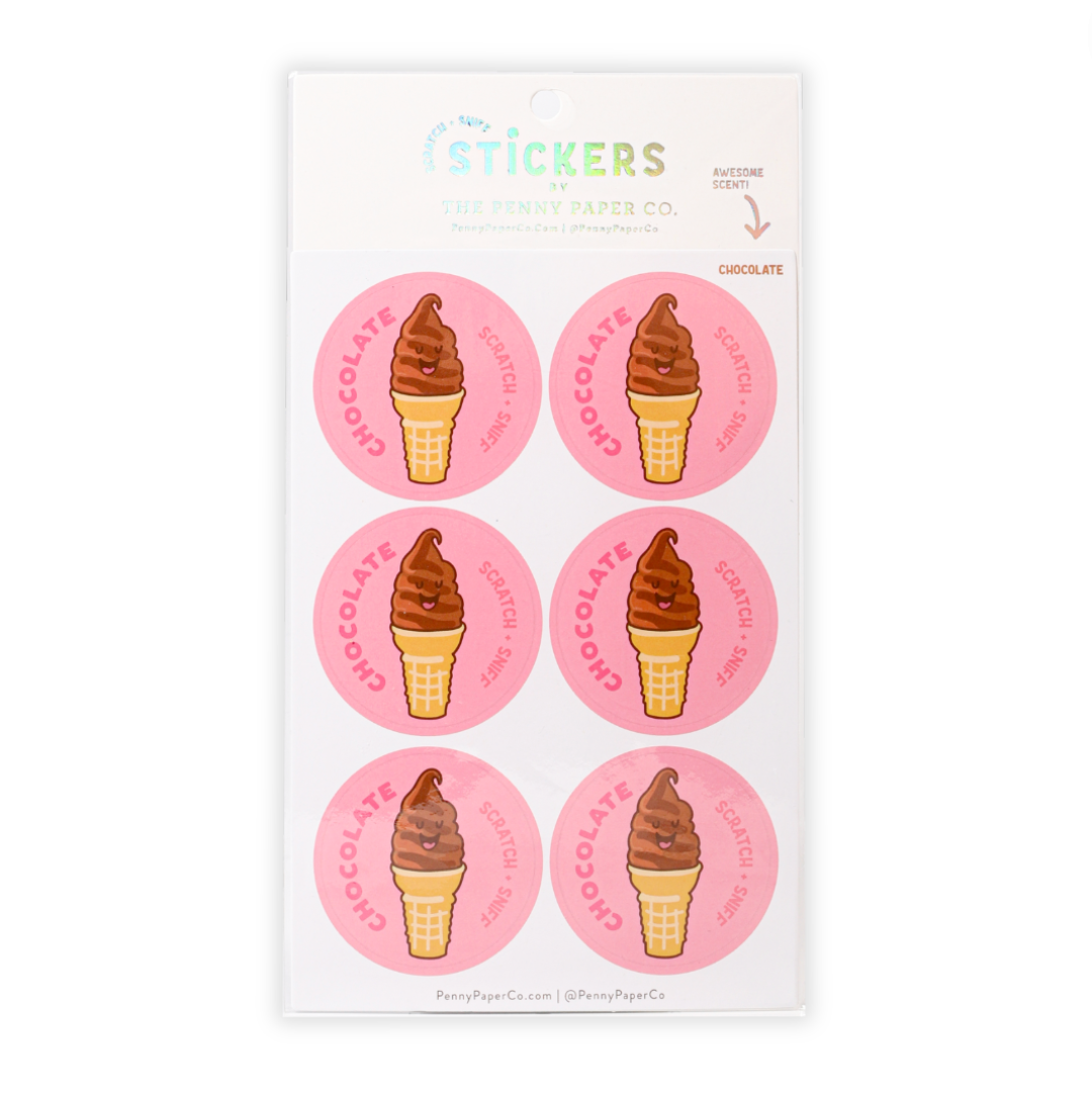 Chocolate Scratch and Sniff Stickers