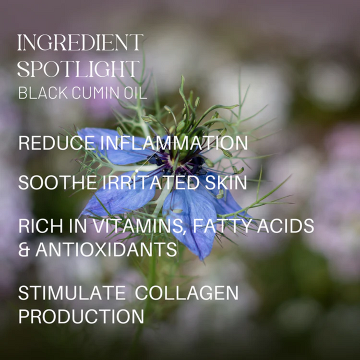 Aide Bodycare Clarifying Face Serum, featuring a small glass bottle with a dropper and a label with 'aide' logo, 'Clarifying Face Serum', and 'tansy & black cumin' text, displayed on a light-colored surface with a soft shadow. The serum is natural and available in Ottawa, Ontario, Canada.