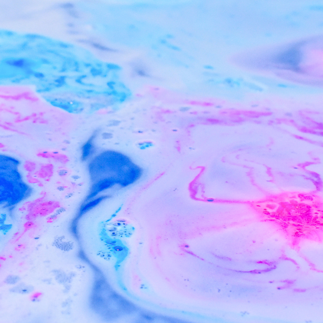 Colorful abstract pattern with pink and blue hues