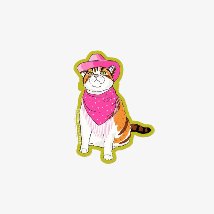 Cowboy Cat Sticker