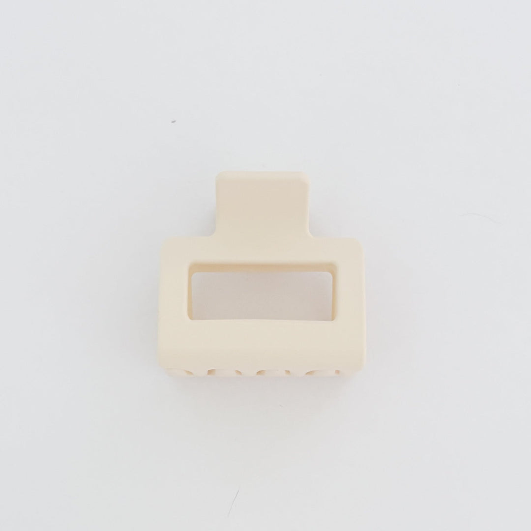 Rectangular soap bar with a small rectangular cutout on a light gray background