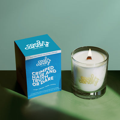 Crimped Hair and Truth Or Dare Candle