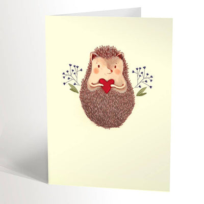 Cute Hedgehog Love Card