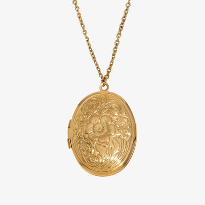 Daisy Locket Pendant Necklace